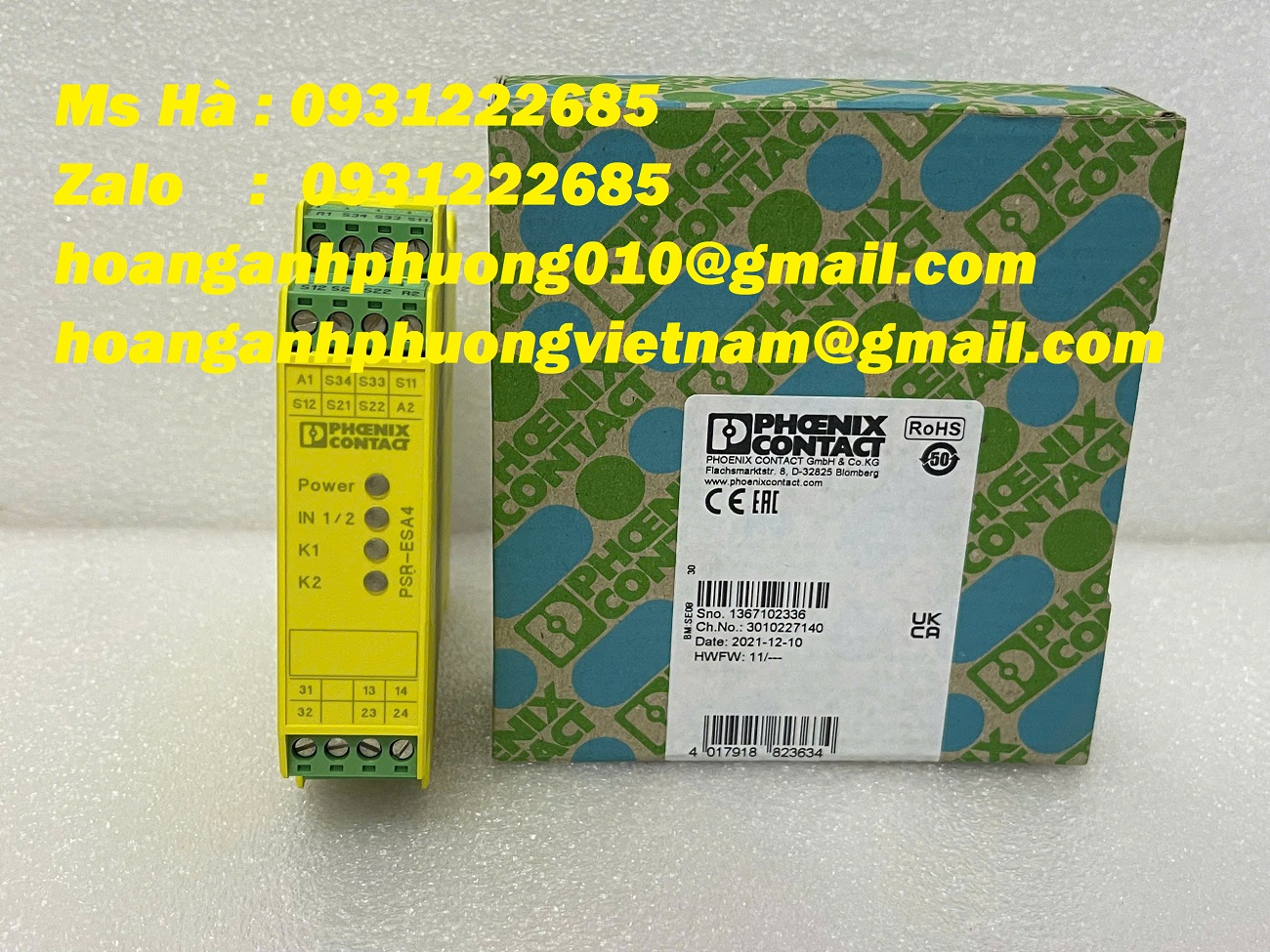 Phoenix contact PSR-SCP-24UC/ESA4/2X1/1X2 rờ le an toàn